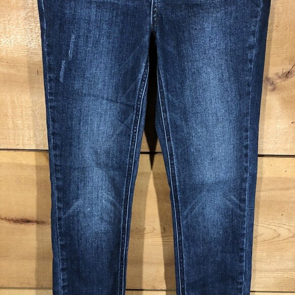 Judy Blue Skinny Fit Ankle Frayed Jeans Womens Size 3/26 Distressed Denim Blue - Picture 3 of 12